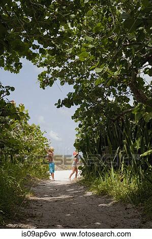 "Boy and his sister playing on woodland beach path, Anna Maria Island, Florida, USA" View Large Photo Image Picture - "Boy and his sister playing on woodland beach path, Anna Maria Island, Florida, USA". Fotosearch