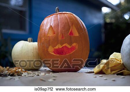 Carved pumpkin for Halloween View Large Photo Image Stock Image - Carved pumpkin for Halloween. Fotosearch