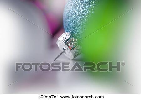 Stock Image - "Christmas baubles, close-up". Fotosearch