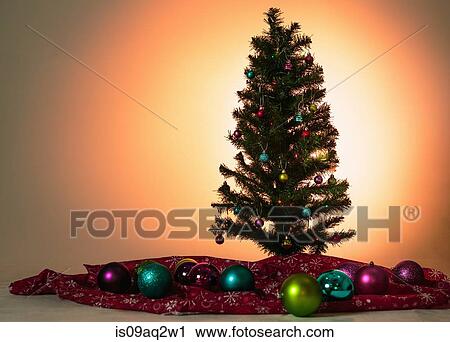 Christmas tree and decorations View Large Photo Image Stock Image - Christmas tree and decorations. Fotosearch