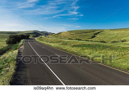 "Empty highway landscape, Santa Barbara, California, USA" View Large Photo Image Picture - "Empty highway landscape, Santa Barbara, California, USA". Fotosearch