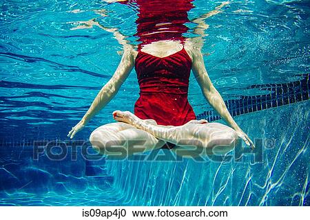 "Mature woman wearing red dress, legs crossed, underwater view, low section" View Large Photo Image Stock Image - "Mature woman wearing red dress, legs crossed, underwater view, low section". Fotosearch