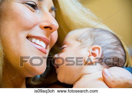 Mother with baby son View Large Photo Image Stock Image - Mother with baby son. Fotosearch