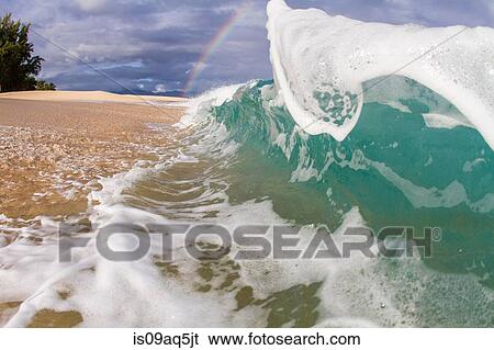 Ocean wave on water's edge View Large Photo Image Stock Photograph - Ocean wave on water's edge. Fotosearch