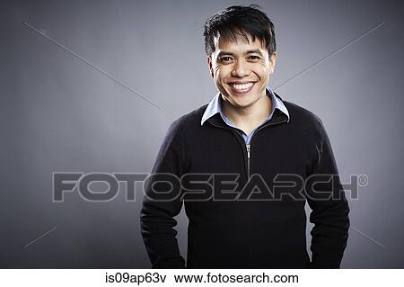 "Portrait of mid adult man, smiling" View Large Photo Image Stock Photo - "Portrait of mid adult man, smiling". Fotosearch