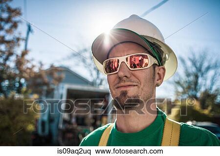 Portrait of solar panel installation crew member View Large Photo Image Stock Photography - Portrait of solar panel installation crew member. Fotosearch