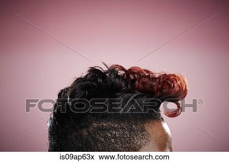"Portrait of young woman, close-up on cropped red hair" View Large Photo Image Stock Photo - "Portrait of young woman, close-up on cropped red hair". Fotosearch