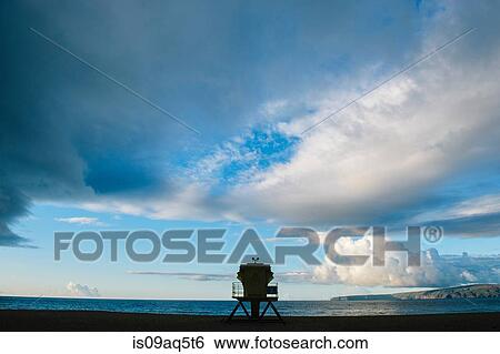 "Silhouetted coastal watch tower, Maui, Hawaii" View Large Photo Image Stock Photograph - "Silhouetted coastal watch tower, Maui, Hawaii". Fotosearch