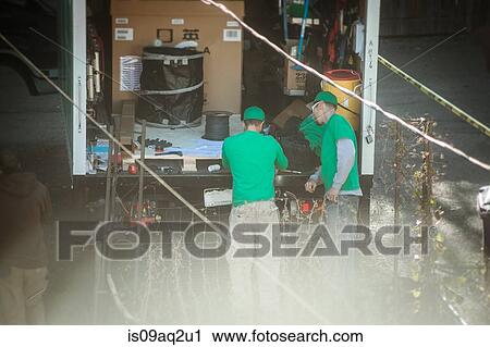 Solar panel installation crew by truck View Large Photo Image Stock Image - Solar panel installation crew by truck. Fotosearch