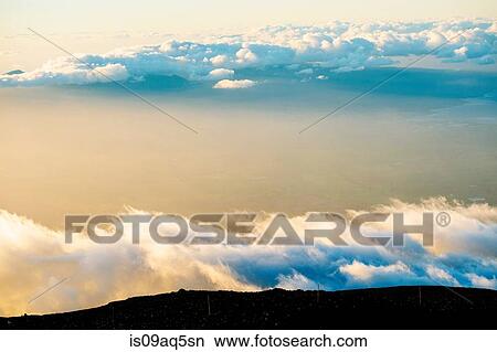 "View from Haleakala National Park, Maui, Hawaii" View Large Photo Image Picture - "View from Haleakala National Park, Maui, Hawaii". Fotosearch