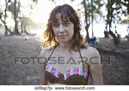 Woman enjoying beach View Large Photo Image Stock Photo - Woman enjoying beach. Fotosearch