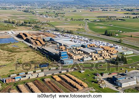 Aerial view of stacked tree trunks and planks in timber yard View Large Photo Image Stock Photograph - Aerial view of stacked tree trunks and planks in timber yard. Fotosearch