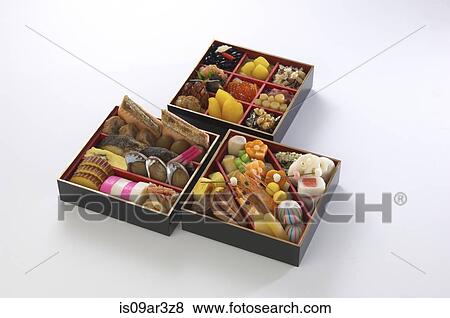 "Assortment of foods in bento boxes, studio shot" View Large Photo Image Stock Photo - "Assortment of foods in bento boxes, studio shot". Fotosearch