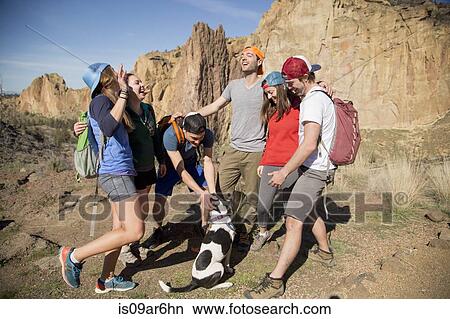 "Backpackers on vacation, Smith Rock State Park, Oregon" View Large Photo Image Picture - "Backpackers on vacation, Smith Rock State Park, Oregon". Fotosearch