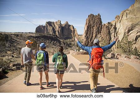 "Backpackers on vacation, Smith Rock State Park, Oregon" View Large Photo Image Stock Photography - "Backpackers on vacation, Smith Rock State Park, Oregon". Fotosearch