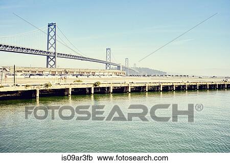"Bay Bridge, San Francisco, California, USA" View Large Photo Image Stock Image - "Bay Bridge, San Francisco, California, USA". Fotosearch