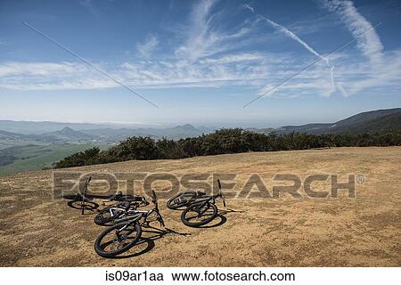"Bicycles on hill, San Luis Obispo, California, United States of America" View Large Photo Image Stock Image - "Bicycles on hill, San Luis Obispo, California, United States of America". Fotosearch