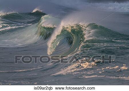 "Breaking waves, Hawaii" View Large Photo Image Stock Image - "Breaking waves, Hawaii". Fotosearch