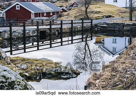 "Buildings reflected in water, Reine, Lofoten, Norway" View Large Photo Image Stock Image - "Buildings reflected in water, Reine, Lofoten, Norway". Fotosearch