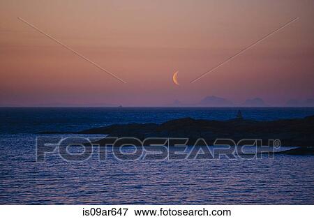 "Coastline at dusk, Reine, Norway" View Large Photo Image Stock Photo - "Coastline at dusk, Reine, Norway". Fotosearch