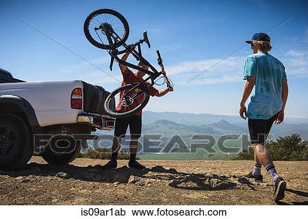"Cyclists preparing for mountain biking, San Luis Obispo, California, United States of America" View Large Photo Image Stock Image - "Cyclists preparing for mountain biking, San Luis Obispo, California, United States of America". Fotosearch