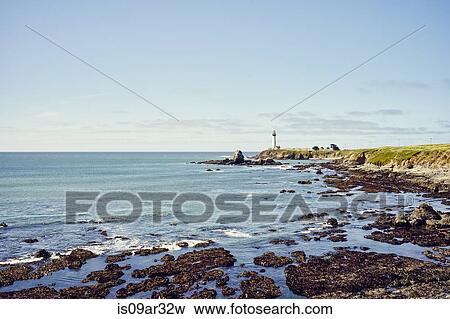 Stock Photo - "Distant view of Pigeon Point lighthouse, California, USA". Fotosearch