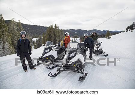 "Friends on snowmobile, Jackson Hole, Wyoming" View Large Photo Image Stock Image - "Friends on snowmobile, Jackson Hole, Wyoming". Fotosearch