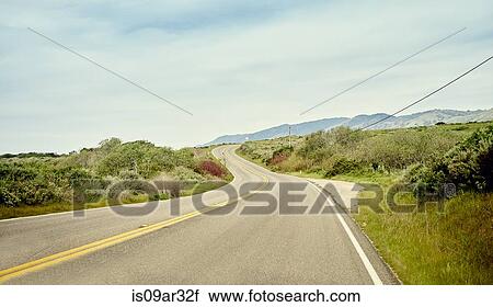 "Highway 1 winding through landscape, Big Sur, California, USA" View Large Photo Image Stock Image - "Highway 1 winding through landscape, Big Sur, California, USA". Fotosearch
