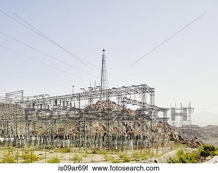 "Landscape with electrical towers at Hoover Dam, Nevada, USA" View Large Photo Image Stock Image - "Landscape with electrical towers at Hoover Dam, Nevada, USA". Fotosearch