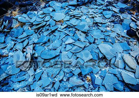 Large stack of raw blue slate fragments View Large Photo Image Stock Image - Large stack of raw blue slate fragments. Fotosearch