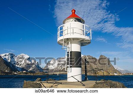 "Lighthouse, Reine, Norway" View Large Photo Image Stock Photograph - "Lighthouse, Reine, Norway". Fotosearch
