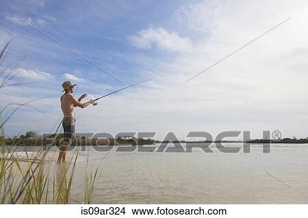 "Mature man fishing, Fort Walton, Florida, USA" View Large Photo Image Picture - "Mature man fishing, Fort Walton, Florida, USA". Fotosearch