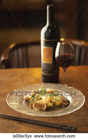 Meal and red wine View Large Photo Image Stock Photo - Meal and red wine. Fotosearch