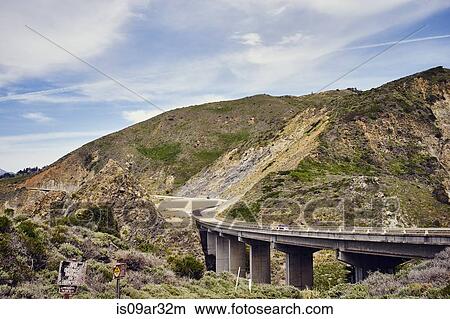 "View of bridge on highway 1, Big Sur, California, USA" View Large Photo Image Picture - "View of bridge on highway 1, Big Sur, California, USA". Fotosearch