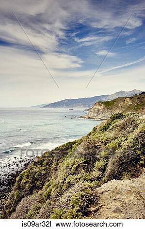 "View of coastline, Big Sur, California, USA" View Large Photo Image Stock Image - "View of coastline, Big Sur, California, USA". Fotosearch