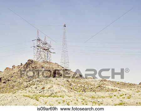"View of electrical towers at Hoover Dam, Nevada, USA" View Large Photo Image Stock Image - "View of electrical towers at Hoover Dam, Nevada, USA". Fotosearch