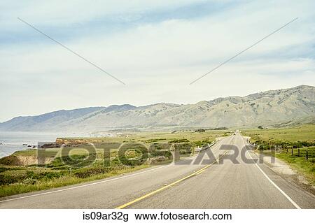 "View of highway 1 and coastline, Big Sur, California, USA" View Large Photo Image Stock Image - "View of highway 1 and coastline, Big Sur, California, USA". Fotosearch