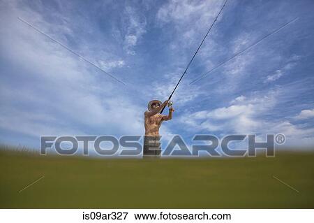 "Watery view of mature man fishing, Fort Walton, Florida, USA" View Large Photo Image Stock Photo - "Watery view of mature man fishing, Fort Walton, Florida, USA". Fotosearch