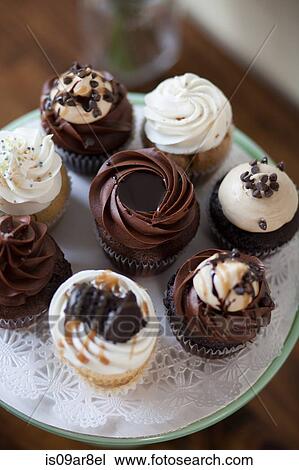 Allergy-friendly cupcakes on cakestand View Large Photo Image Stock Image - Allergy-friendly cupcakes on cakestand. Fotosearch