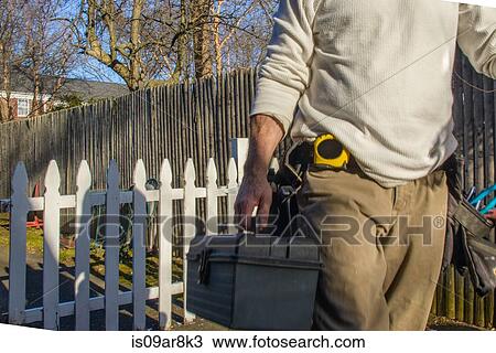 Handyman going to house call View Large Photo Image Stock Image - Handyman going to house call. Fotosearch