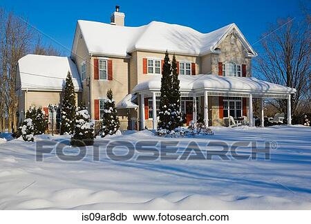 House in winter, Quebec, Canada View Large Photo Image Stock Image - House in winter, Quebec, Canada. Fotosearch