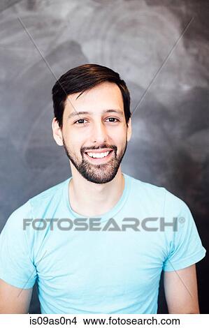 Picture - Portrait of young man, smiling. Fotosearch