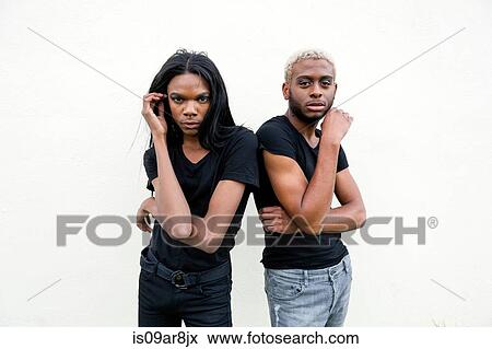 Stock Photo - Two young men posing. Fotosearch