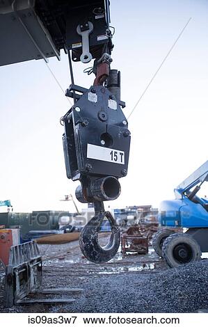Construction crane winch on construction site View Large Photo Image Stock Photo - Construction crane winch on construction site. Fotosearch