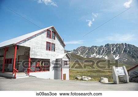 Tourists exploring, Independence Mine State Historical Park, Hatcher Pass, Matanuska Valley, Palmer, Alaska, USA View Large Photo Image Stock Image - Tourists exploring, Independence Mine State Historical Park, Hatcher Pass, Matanuska Valley, Palmer, Alaska, USA. Fotosearch