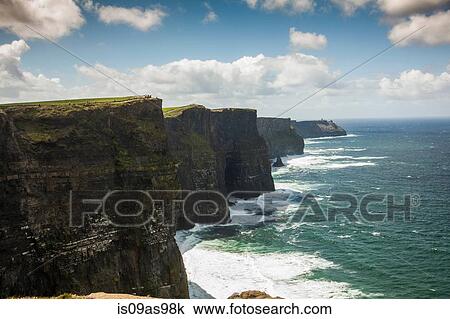 Cliffs of Moher, Liscannor, County Clare, Ireland View Large Photo Image Stock Image - Cliffs of Moher, Liscannor, County Clare, Ireland. Fotosearch