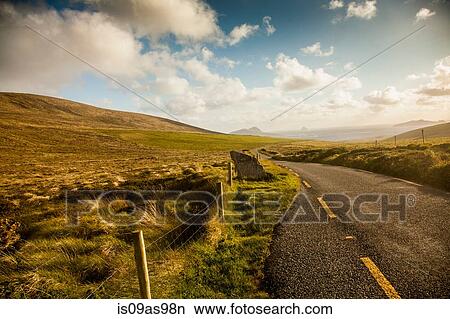 Country road, Dunquin, Kerry, Ireland View Large Photo Image Picture - Country road, Dunquin, Kerry, Ireland. Fotosearch