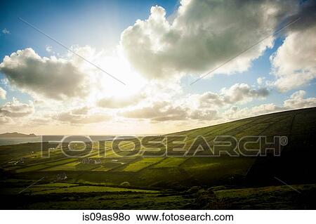 Picture - Landscape view, Dunquin, Kerry, Ireland. Fotosearch