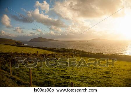 Landscape view, Dunquin, Kerry, Ireland View Large Photo Image Stock Photography - Landscape view, Dunquin, Kerry, Ireland. Fotosearch