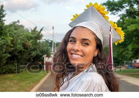 Portrait of student at graduation View Large Photo Image Stock Image - Portrait of student at graduation. Fotosearch